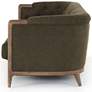 Ellsworth 91" Wide Green Traditional Exposed Parawood Tufted Sofa