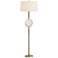 Ellsworth Bronze and Antique Brass Stem Floor Lamp