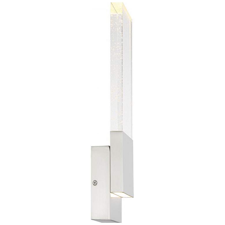 Image 1 Ellusion; LED Wall Sconce; 13W; Polished Nickel Finish with Seeded Glass