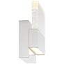 Ellusion; LED Wall Sconce; 15W; Polished Nickel Finish with Seeded Glass