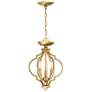 2_Ellyn 11" Wide Natural Brass 3-Light Ceiling Light more views