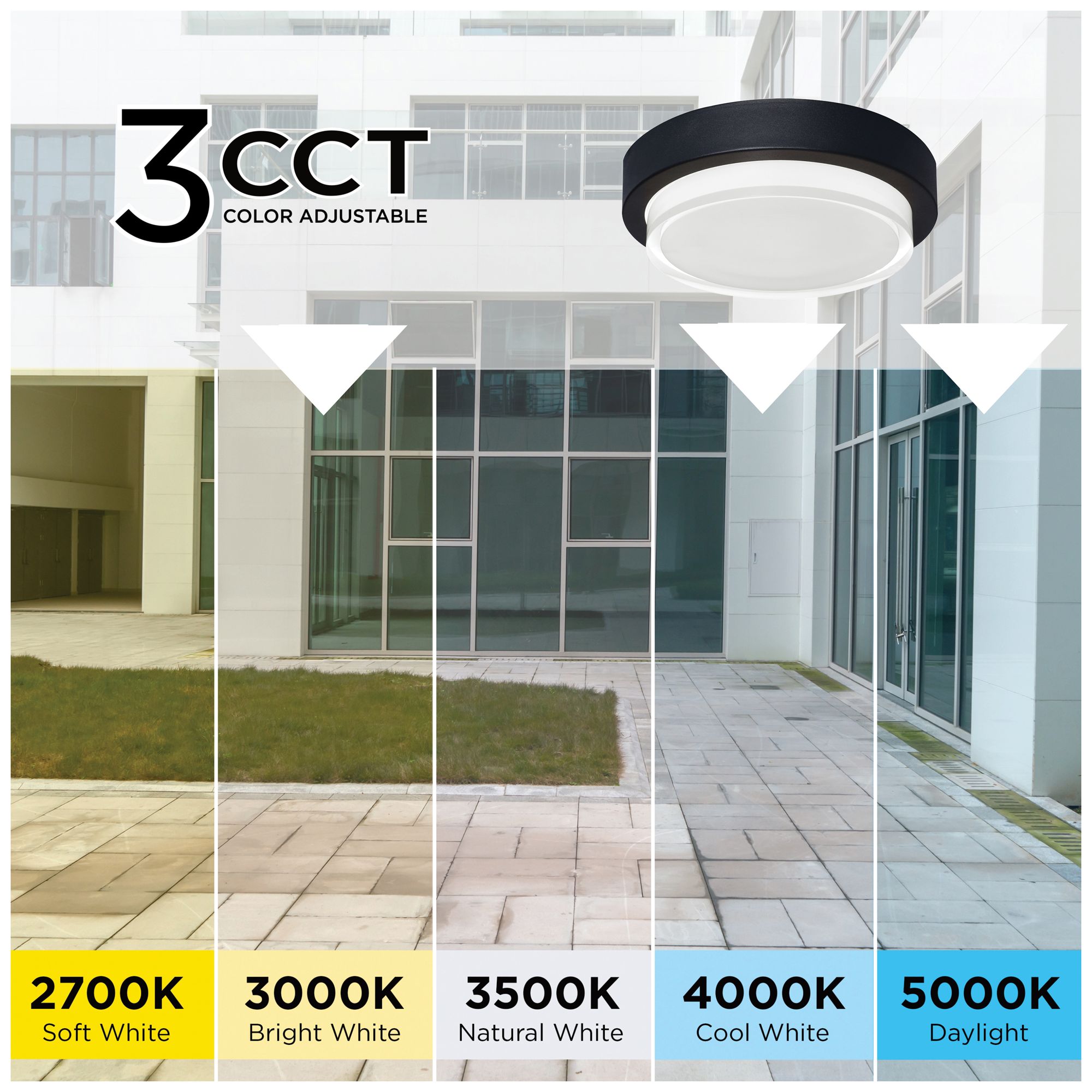 Image 6 Elm 11" LED Outdoor Flush Mount more views