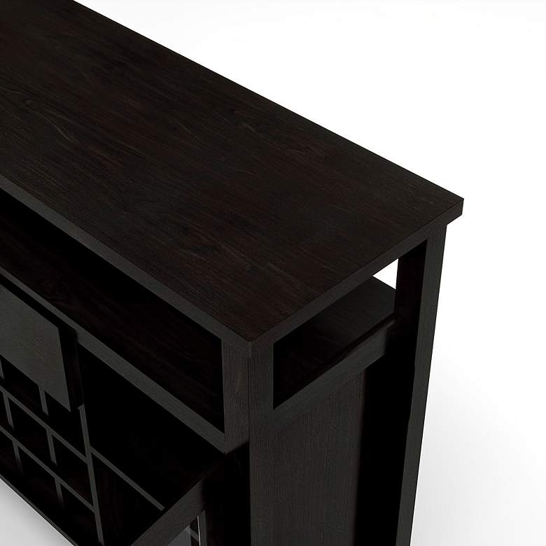 Image 3 Elm 47 1/4" Wide Espresso Wood 1-Drawer 2-Door Buffet Table more views