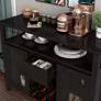 Elm 47 1/4" Wide Espresso Wood 1-Drawer 2-Door Buffet Table