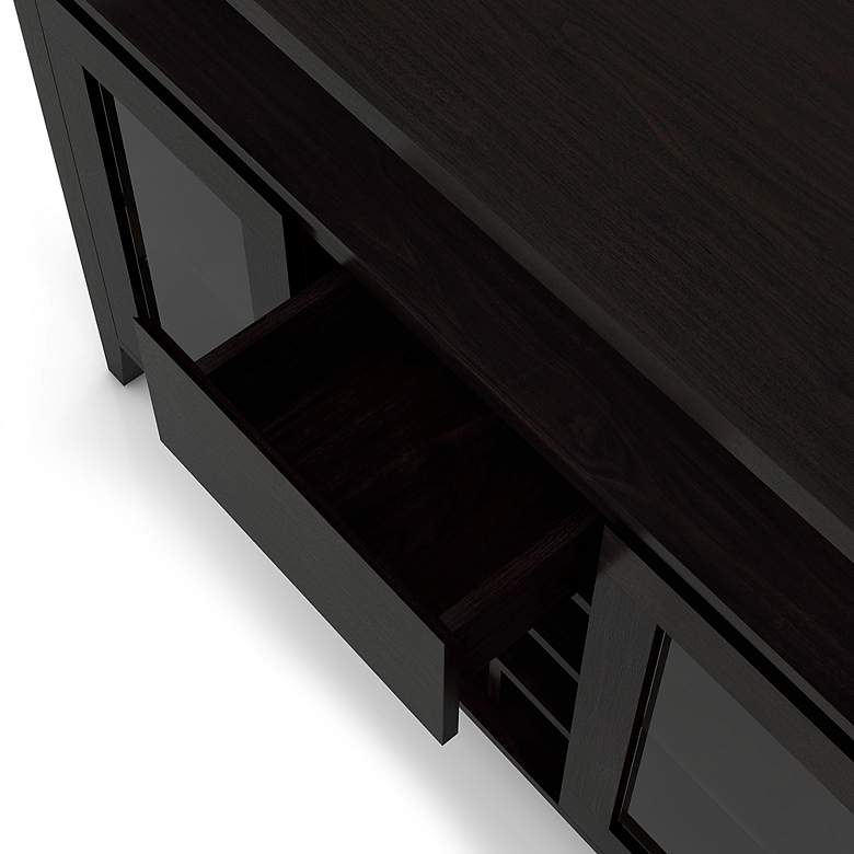 Image 6 Elm 47 1/4 inch Wide Espresso Wood 1-Drawer 2-Door Buffet Table more views