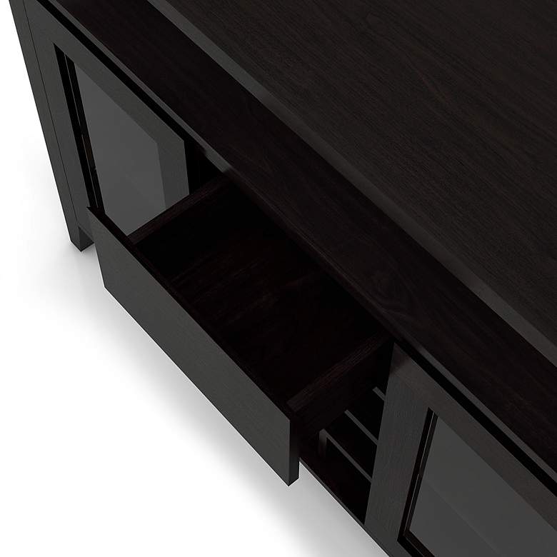 Image 6 Elm 47 1/4" Wide Espresso Wood 1-Drawer 2-Door Buffet Table more views