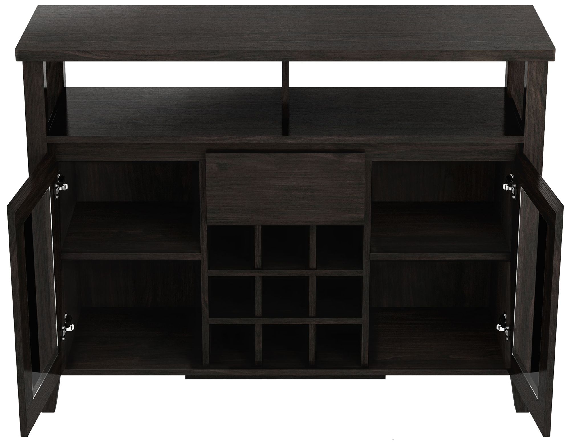 Elm 47 1/4" Wide Espresso Wood 1-Drawer 2-Door Buffet Table