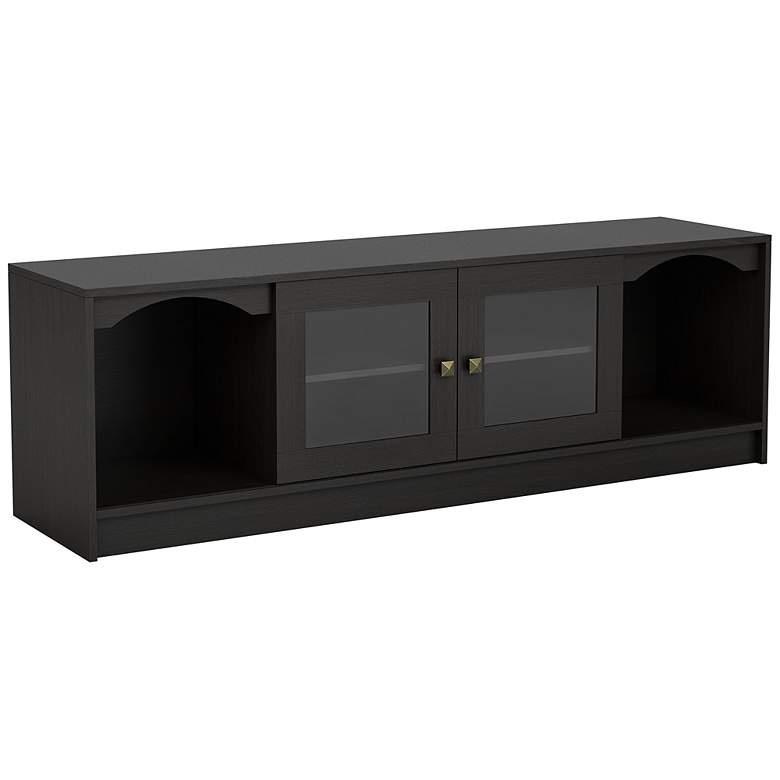 Image 2 Elm 62 1/4" Wide Espresso Wood Multi-Storage TV Stand