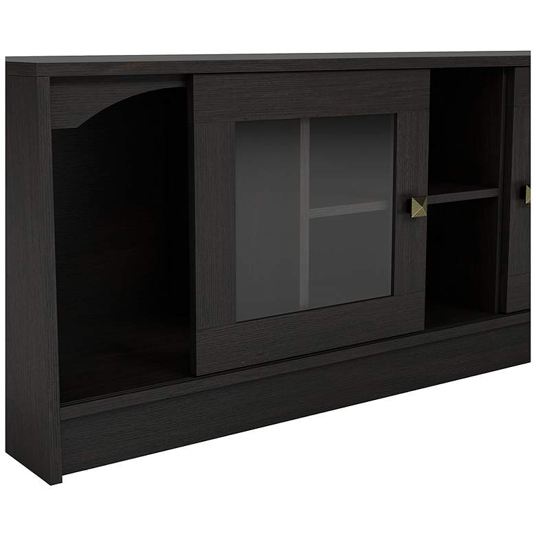 Image 4 Elm 62 1/4" Wide Espresso Wood Multi-Storage TV Stand more views