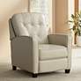 1_Elm Lane Benecict 27 1/2" Wide Pearl Leather 3-Way Recliner Chair