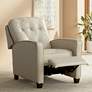 Elm Lane Benecict 27 1/2" Wide Pearl Leather 3-Way Recliner Chair