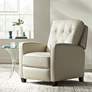 Elm Lane Benecict 27 1/2" Wide Pearl Leather 3-Way Recliner Chair