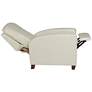 7_Elm Lane Benecict 27 1/2" Wide Pearl Leather 3-Way Recliner Chair more views