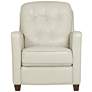 Elm Lane Benecict 27 1/2" Wide Pearl Leather 3-Way Recliner Chair