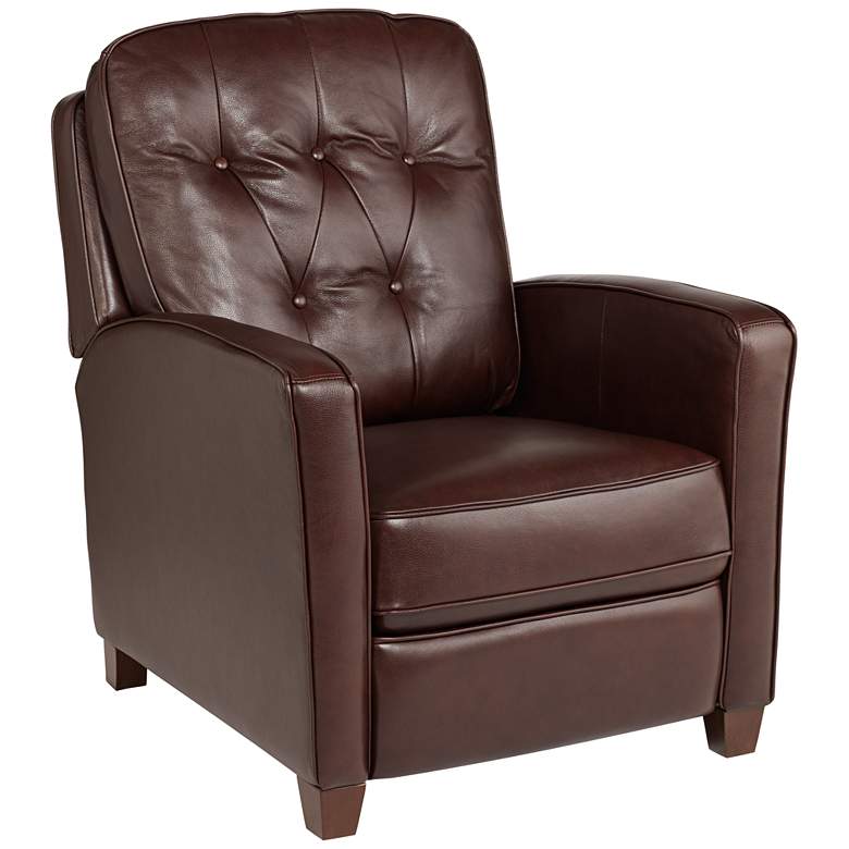 Image 2 Elm Lane Benedict Livorno Chocolate Leather 3-Way Recliner Chair