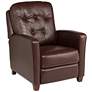 2_Elm Lane Benedict Livorno Chocolate Leather 3-Way Recliner Chair