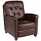 Elm Lane Benedict Livorno Chocolate Leather 3-Way Recliner Chair