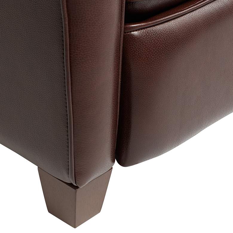 Image 5 Elm Lane Benedict Livorno Chocolate Leather 3-Way Recliner Chair more views