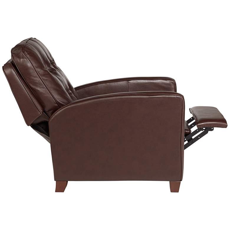 Image 6 Elm Lane Benedict Livorno Chocolate Leather 3-Way Recliner Chair more views