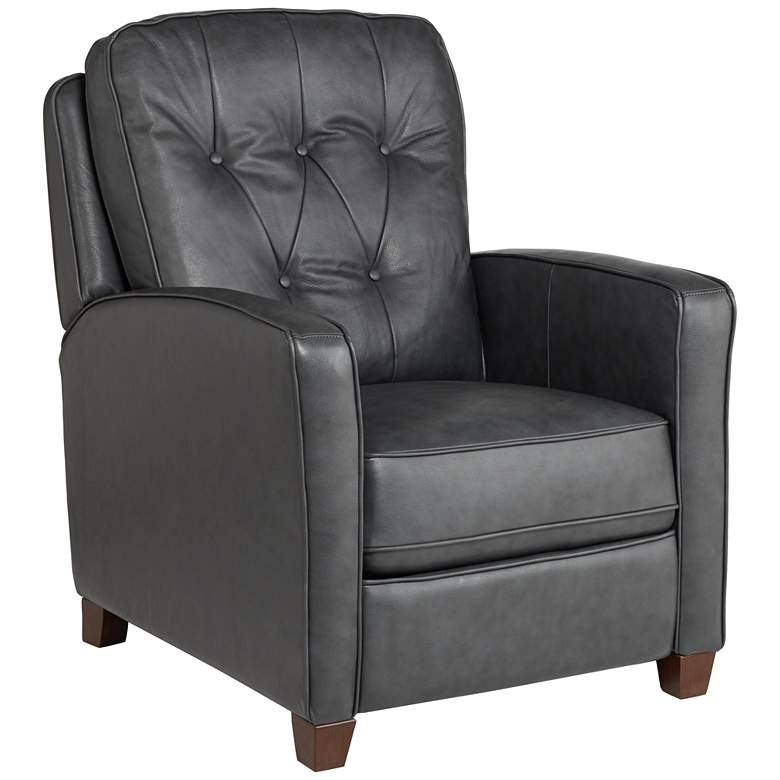 Image 3 Elm Lane Benedict Livorno Gray Leather 3-Way Recliner Chair