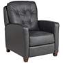 3_Elm Lane Benedict Livorno Gray Leather 3-Way Recliner Chair