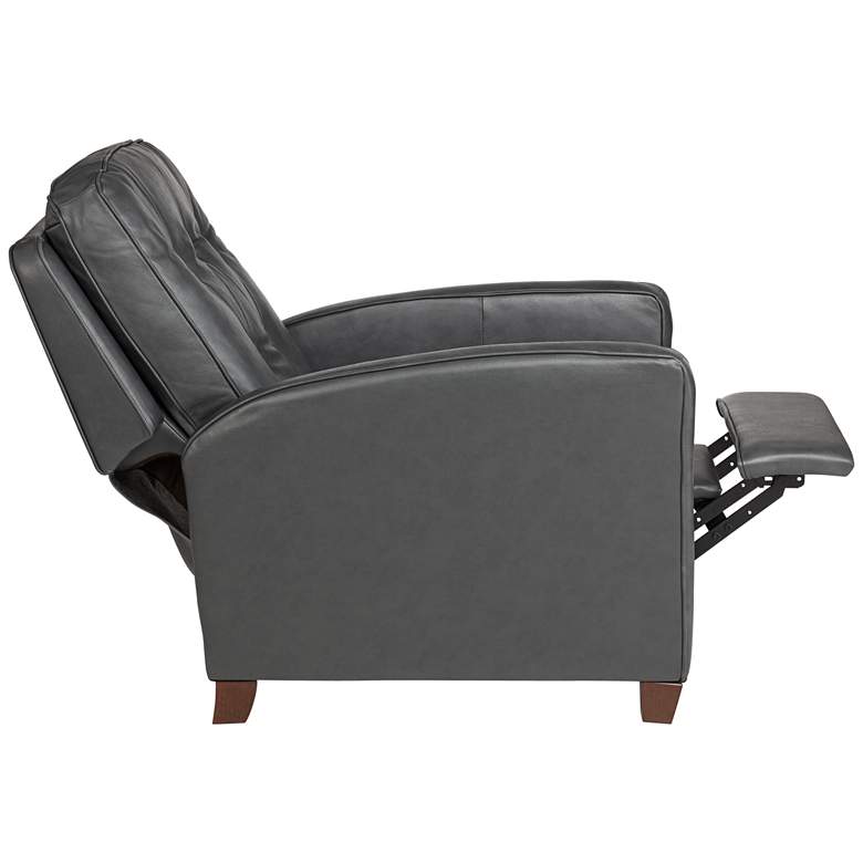 Image 7 Elm Lane Benedict Livorno Gray Leather 3-Way Recliner Chair more views
