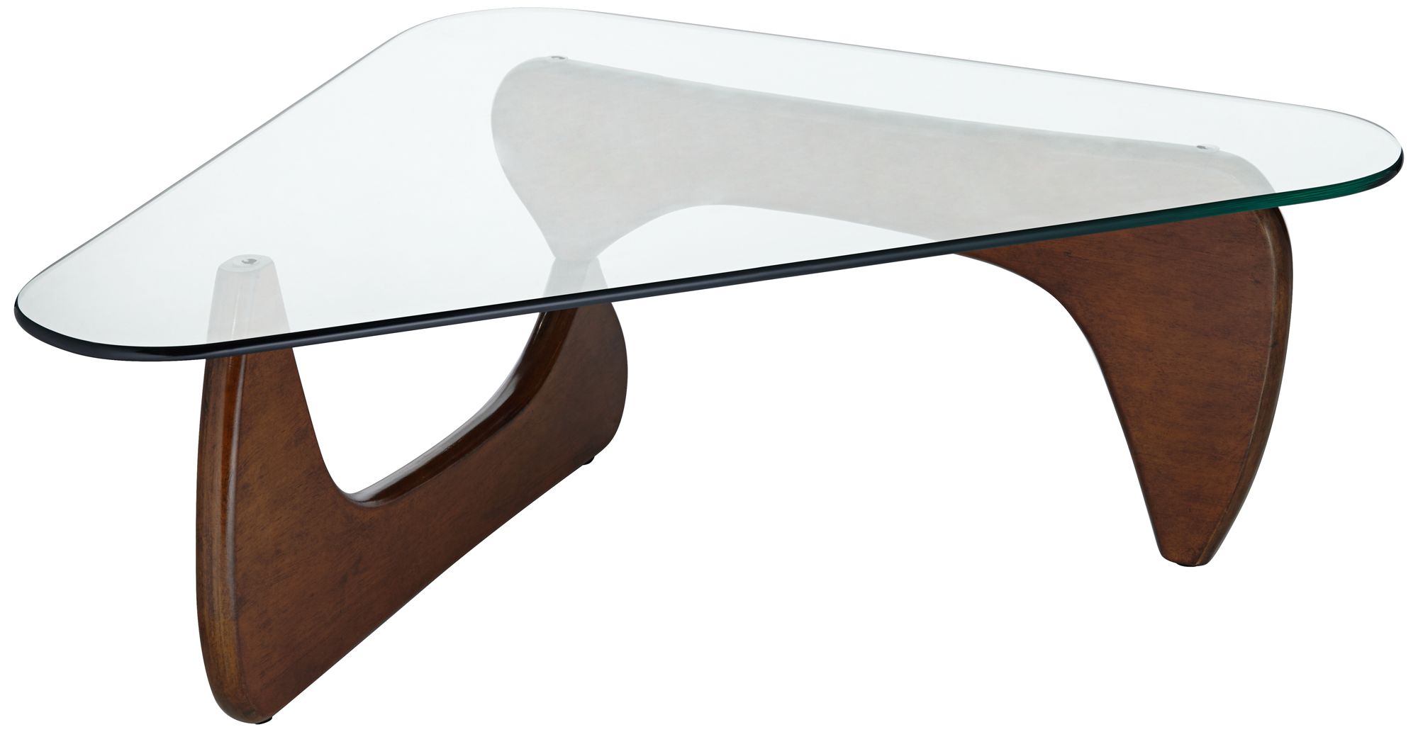 Elm Lane Chloe 47 1/2" Glass and Wood Mid Century Modern Coffee Table