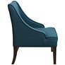 7_Elm Lane Dixon 35 1/4" Blue Fabric Swoop Arm Chair more views