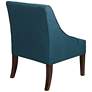 Elm Lane Dixon 35 1/4" Blue Fabric Swoop Arm Chair