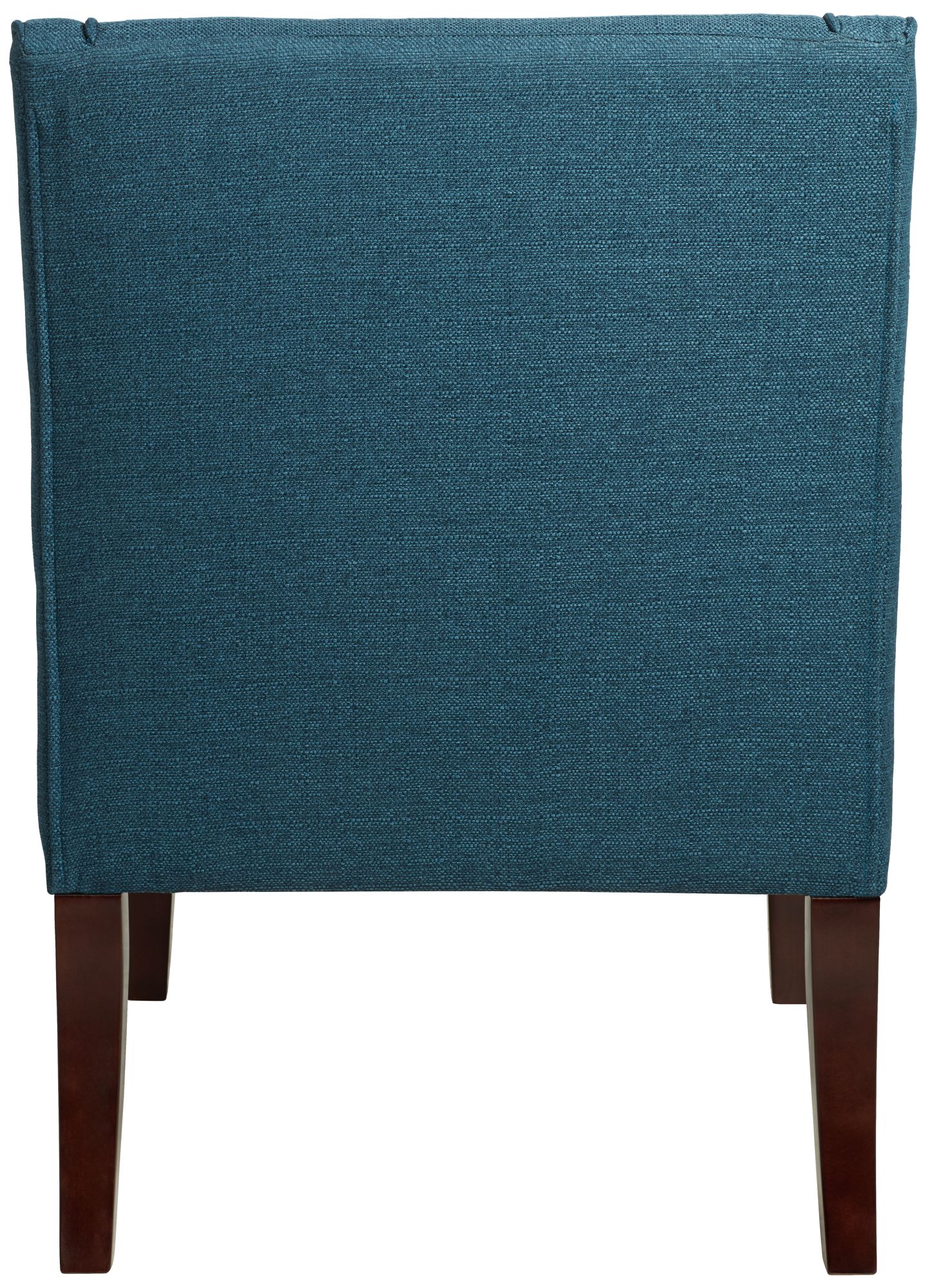 Elm Lane Dixon 35 1/4" Blue Fabric Swoop Arm Chair