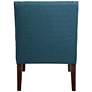 Elm Lane Dixon 35 1/4" Blue Fabric Swoop Arm Chair