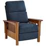 2_Elm Lane Evan Simone 33" Wide Navy Blue 3-Way Recliner Chair