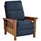 Elm Lane Evan Simone 33" Wide Navy Blue 3-Way Recliner Chair