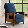 1_Elm Lane Evan Simone 33" Wide Navy Blue 3-Way Recliner Chair