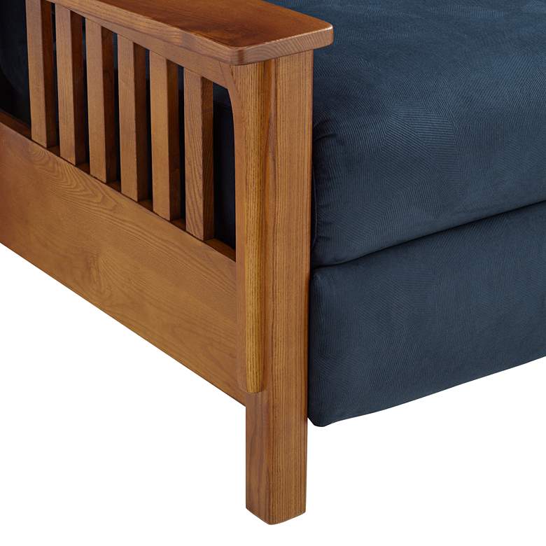 Image 5 Elm Lane Evan Simone 33" Wide Navy Blue 3-Way Recliner Chair more views