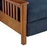 5_Elm Lane Evan Simone 33" Wide Navy Blue 3-Way Recliner Chair more views