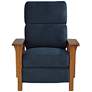 6_Elm Lane Evan Simone 33" Wide Navy Blue 3-Way Recliner Chair more views