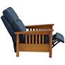 Elm Lane Evan Simone 33" Wide Navy Blue 3-Way Recliner Chair