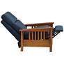 Elm Lane Evan Simone 33" Wide Navy Blue 3-Way Recliner Chair