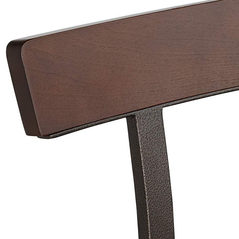 Image 7 Elm Lane Roark Dark Bronze Adjustable Swivel Bar Stools Set of 2 more views