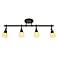 Elm Park 36" Wide Adjustable 4-Head Bronze Track Style Ceiling Light