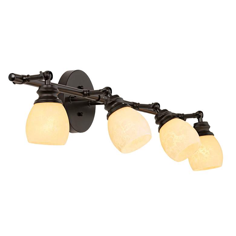 Image 6 Elm Park 36 inch Wide Adjustable 4-Head Bronze Track Style Ceiling Light more views