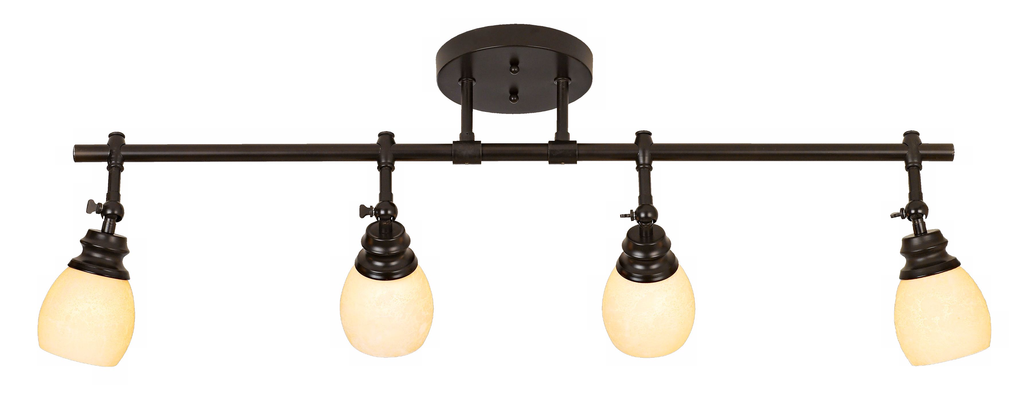 4 head track light