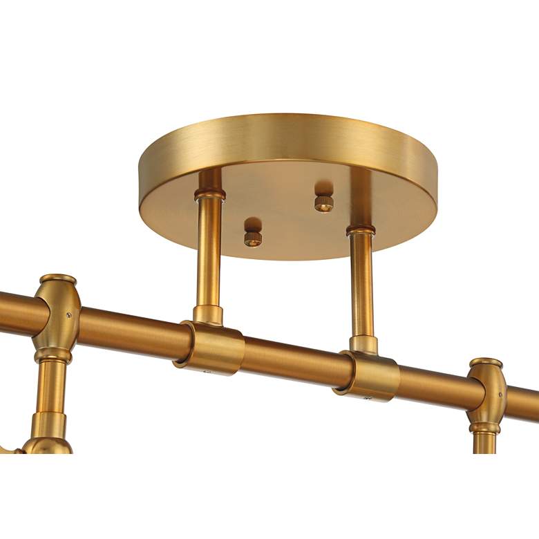 Image 3 Elm Park 4-Head Gold Finish Wall or Ceiling Track Light Kit more views