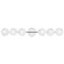 Elmont 34 1/4" Wide Polished Nickel 6-Light Bath Light