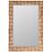 Elmore Natural 44" x 30" Wood Rectangle Wall Mirror