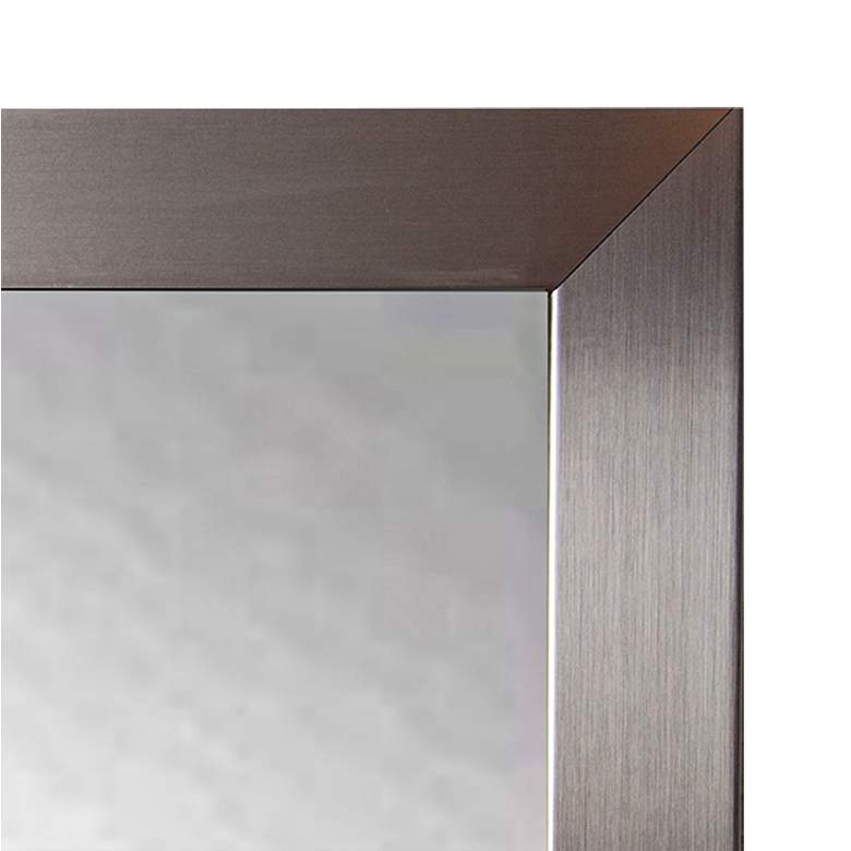 Image 2 Elmore Silver Petite 28 inch x 34 inch Wall Mirror more views