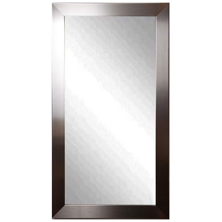 Image 2 Elmore Silver Petite 29 inch x 64 inch Full-Length Floor Mirror