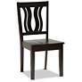 Elodia Dark Brown Wood 5-Piece Dining Table and Chair Set
