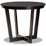 Thumbnail3 of Elodia Dark Brown Wood 5-Piece Dining Table and Chair Set more views